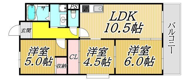 サンウェルシー21の間取り