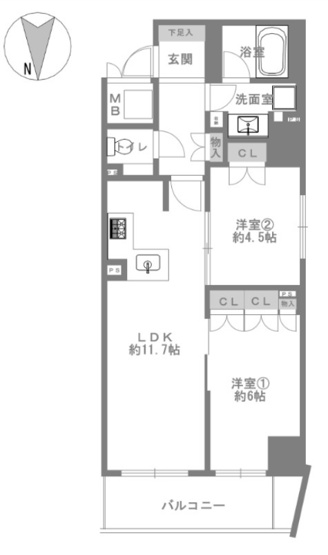 【間取り】 | サンマイン北浜