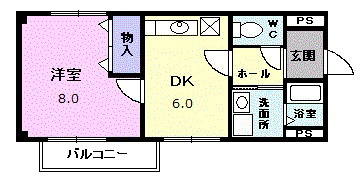 アルファルームＹＫの間取り