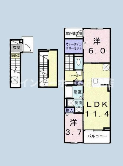 カーサルーチェの間取り
