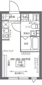 ＣＯＣＯＣＵＢＥ北千住の間取り