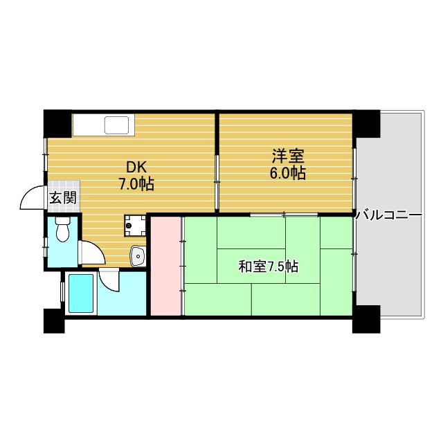 メゾン豊津の間取り