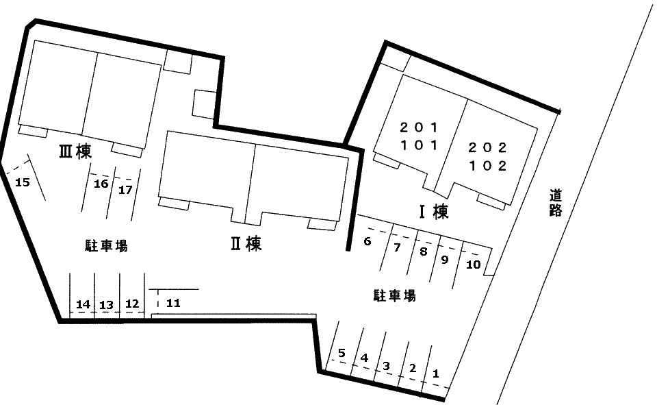 エバーグリーンⅡの区画図