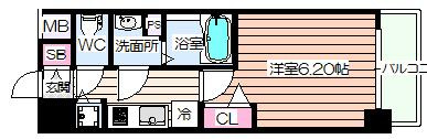【間取り】 | ポルト・ボヌール梅田WEST