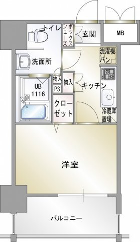 エンクレスト香椎の間取り