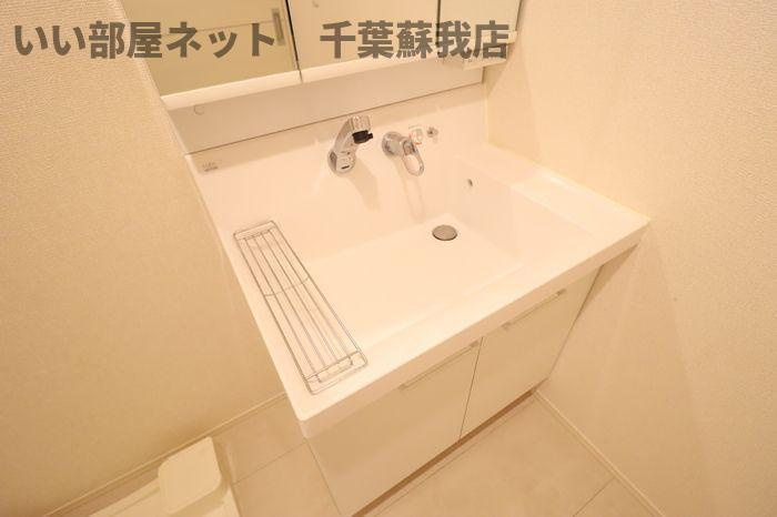 ステアヒルズⅠの洗面所|コンパクトで使いやすい洗面所