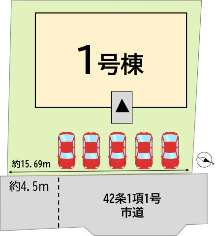 Colorisー小倉南区東水町4期　【小倉南区　新築戸建て】の区画図|Colorisー小倉南区東水町4期　【小倉南区　新築戸建て】