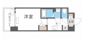 プレサンス難波マジョリティの間取り