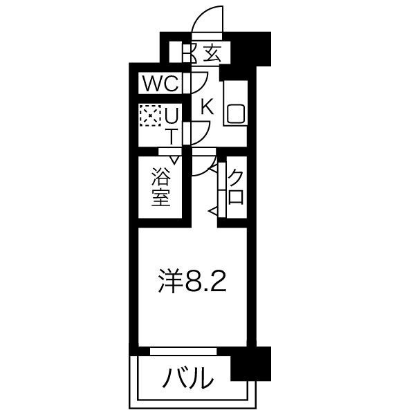 エスプレイスOSAKAベイシティの間取り