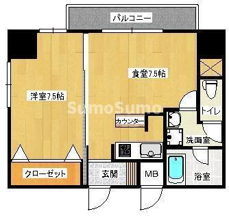 メルクリオけやき通りの間取り