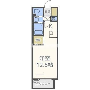エグゼ難波東の間取り