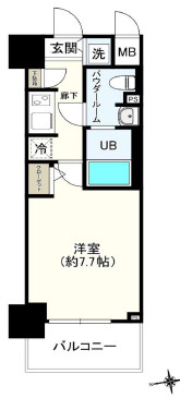 S-RESIDENCE難波EASTの間取り