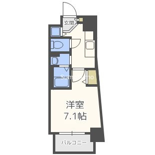 アスヴェル大阪城WESTⅡの間取り