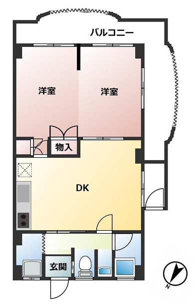 グリーンハイツ中山手の間取り