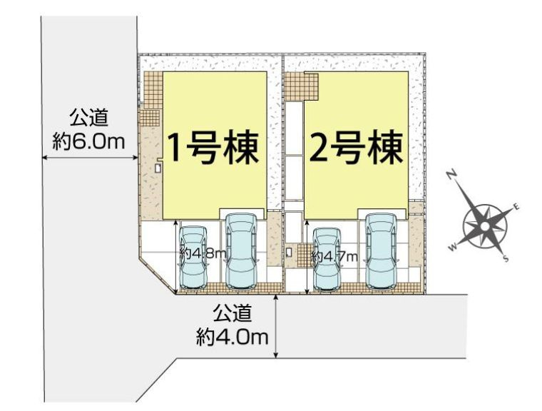 座間市立野台３丁目新築戸建て　2号棟の区画図|区画図「座間市立野台3丁目新築戸建て」