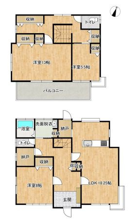 筑西市幸町3丁目の間取り