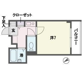 福岡市博多区美野島１丁目の賃貸マンションの間取り|間取り図