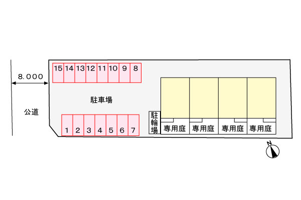 ラフィネＭの区画図