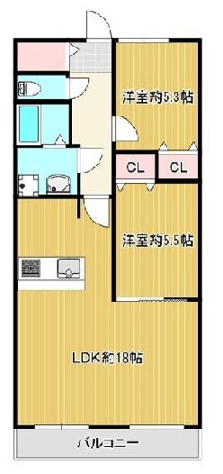 ドルミハイツ垂水A棟　収益の間取り