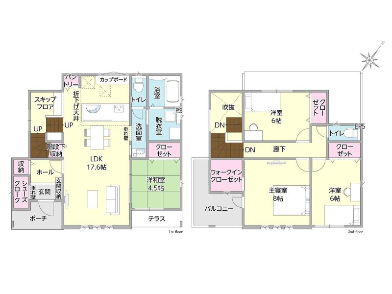 タマタウン東岐波　一号地の間取り