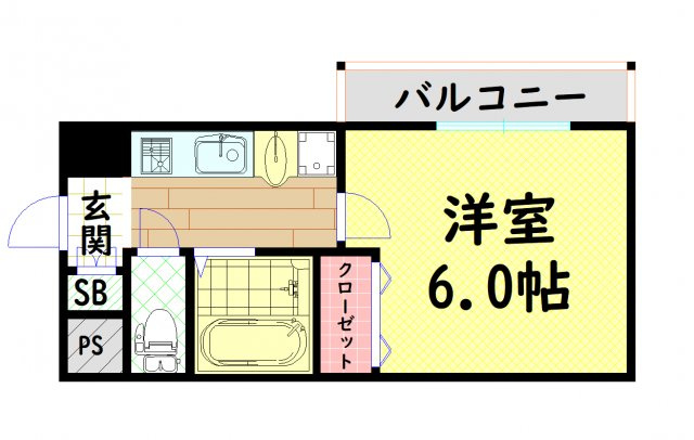 【間取り】 | ラナップスクエア難波