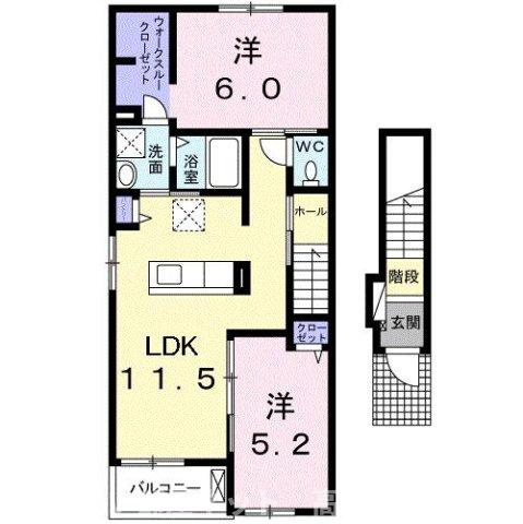【間取り】 | キャッスル　Ｄ
