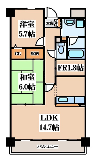 【間取り】 | ルネ・グランシャリオ