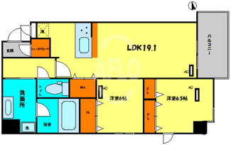 【間取り】 | リアライズ天満橋　中大江小学校区 | リアライズ天満橋　間取り