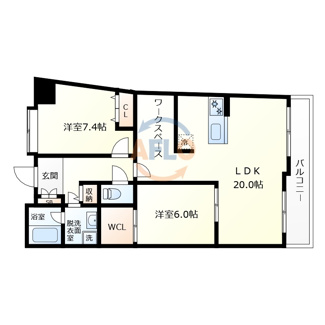 【間取り】 | フロンティアタワー難波EAST　浪速小学校区 | グランソレイユ日本橋　間取り