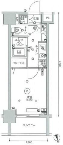 スカイコート蒲田ガーデンの間取り