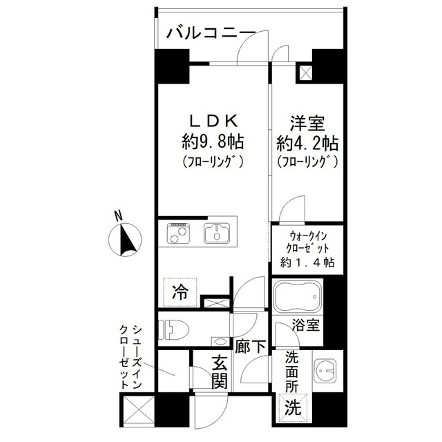 ディアナコート池田山公園の間取り