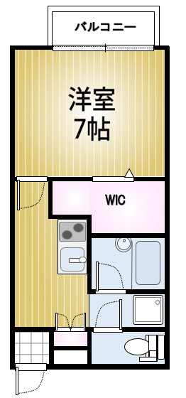 一人暮らしにはピッタリの1kタイプです♪