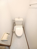 落ち着いた色調のトイレです