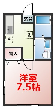 弊社管理物件。cスタイリオ小田原の間取り図です