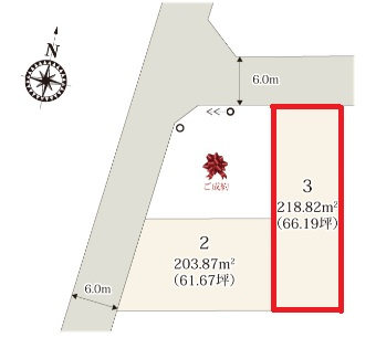 【区画図】 | ワイウッドコート佐野市茂呂山町　第1期　 | 【全3棟】各号棟の詳細については、お気軽にお問い合わせください♪