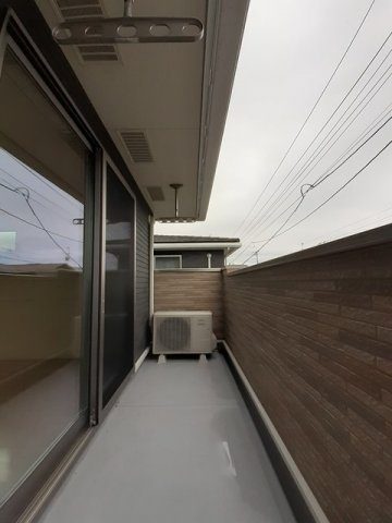 クレメント津志田Ｂのバルコニー