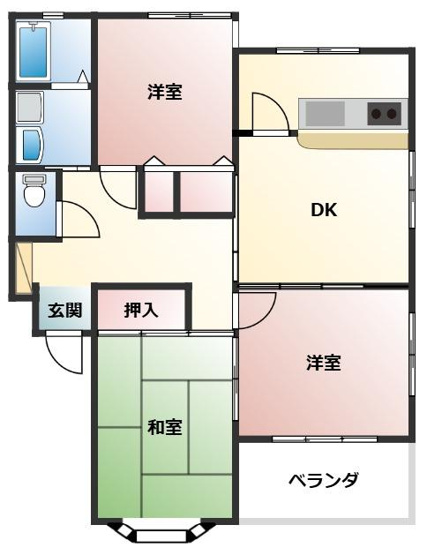 【間取り】 | グランドハイツ百北
