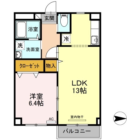 エスポワール大安寺の間取り