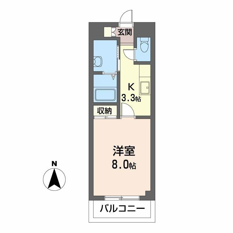 ＡＩＯＩ壱番館の間取り