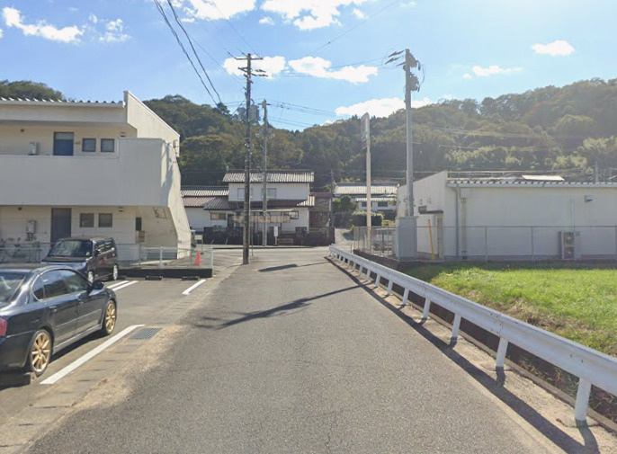 【新築戸建】　いわき市内郷白水町第1　長期優良住宅の前面道路含む現地写真|2号棟東側6ｍ公道。