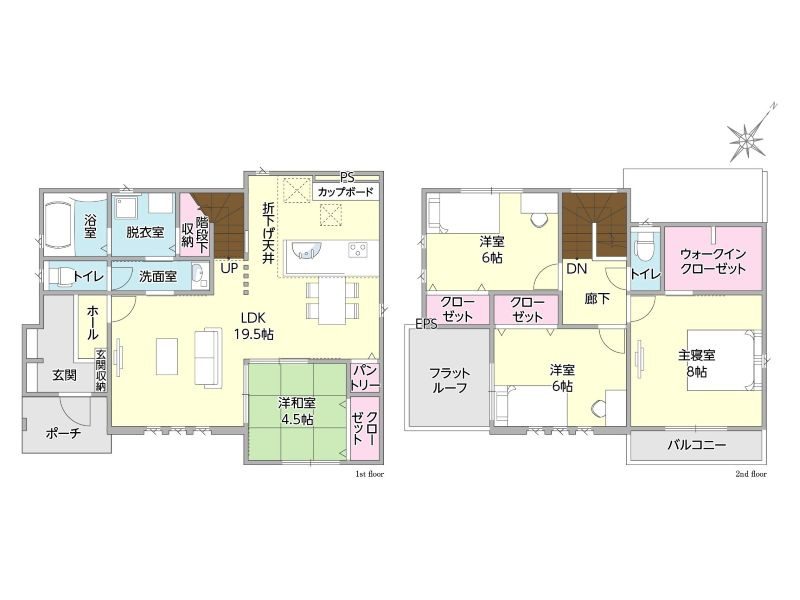 タマタウン東岐波　2号地の間取り