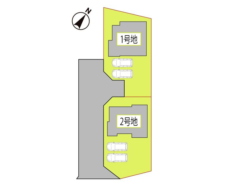 タマタウン東岐波　2号地の区画図