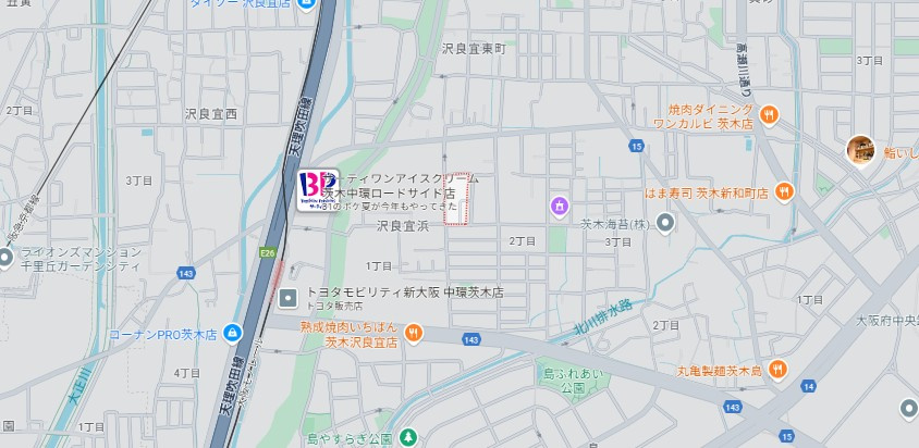 フジパレス沢良宜東Ⅲ番館の地図
