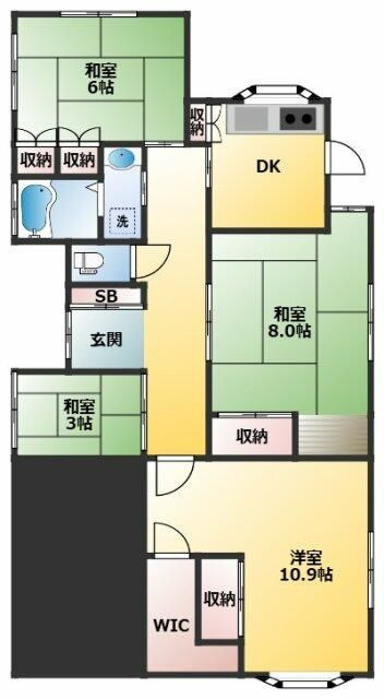 志茂５丁目戸建ての間取り