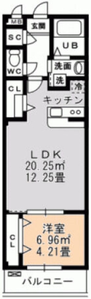 もか花南の間取り