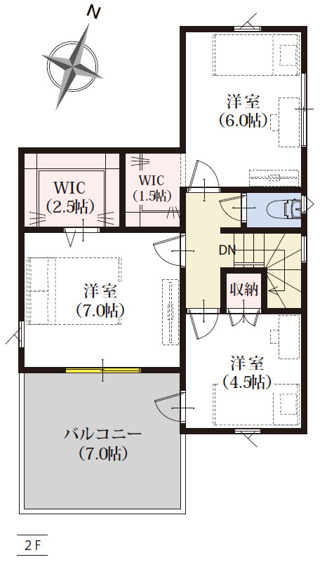 三島市梅名1期　全3棟　3号棟　新築戸建の間取り