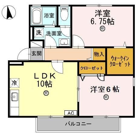 ビューラーやすらぎ　B棟の間取り