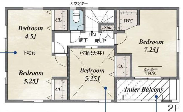 三島市南本町　全2棟　1号棟の間取り