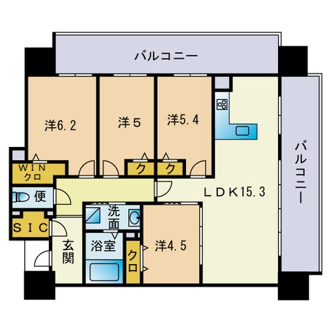 パティオスタイル照葉の間取り
