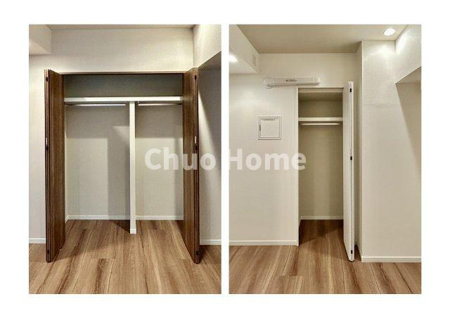 日暮里第2ダイヤモンドマンションの収納|居室にはクローゼットを完備し、自由度の高い家具の配置が叶うシンプルな空間です。お子様の成長と必要になる子供部屋を与えるにはぴったりの間取りですね。